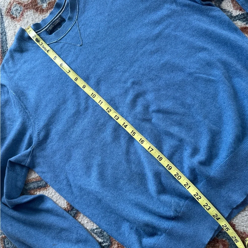 Banana Republic Blue Cotton Cashmere Blend Sweater M - Classic‎ Preppy Cozy